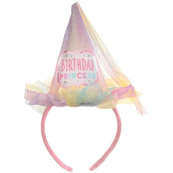 Pastel Party Cone Hat Headband 9"