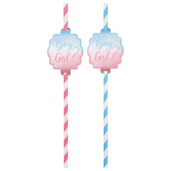 The Big Reveal Paper Straws 12ct.