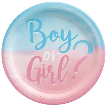 The Big Reveal 10 1/2" Round Plate 8ct.