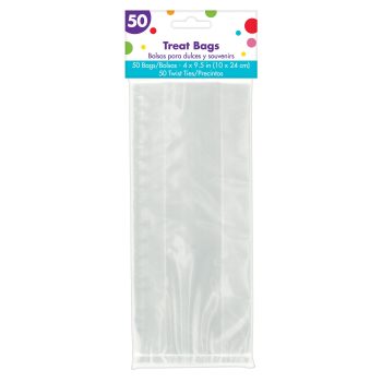Small Clear Plastic Treat Bags 50ct