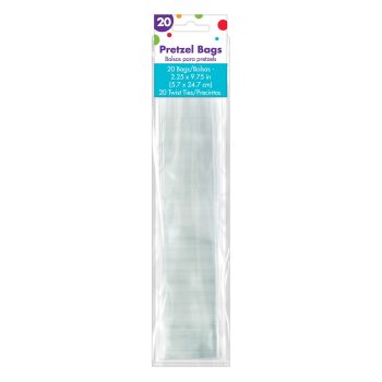 Clear Pretzel Bags 20ct