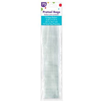 Cello Pretzel Bags 75Ct