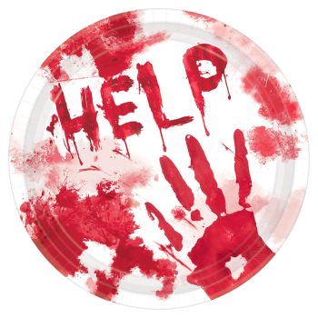 Bloody Good Time Round Plates, 10 1/2" 18ct