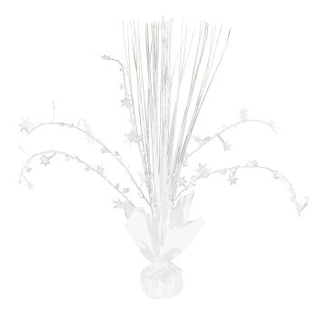 Frosty White Spray Centerpiece 12"