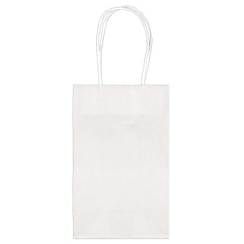 White Medium Kraft Bags, 5 1/4" x 8 1/4", 10ct