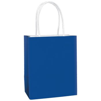 Small Bright Royal Blue Paper Gift Bag 5 1/4in x 8 1/4in