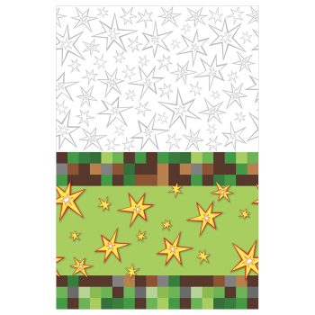SALE - Pixelated Plastic Table Cover