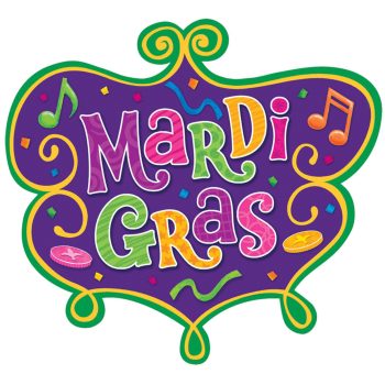 Mardi Gras Medium Cutout
