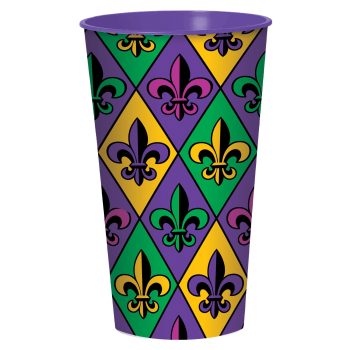 Fleur de Lis Large Cup, 32 oz.