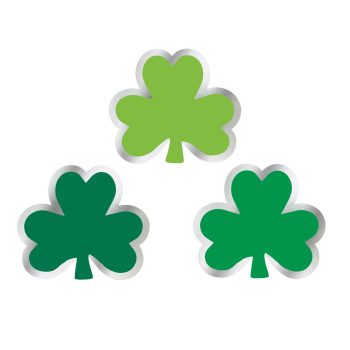 Saint Patrick's Day Paper w/Glitter Super Value Pack Mini Cutouts 50ct