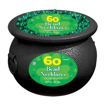 Plastic Pot Of Beads, 60ct