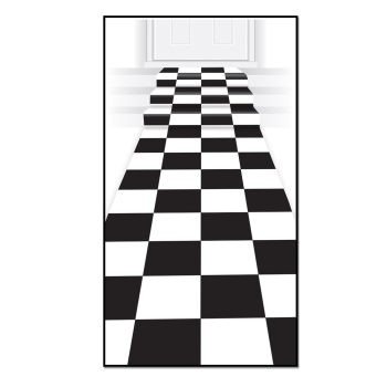 Checkered Runner, 24in x 10ft