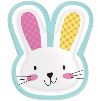 Bunny Shaped Plates, 10.5in, 8ct