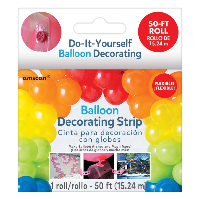 SALE - Balloon Decorating Strip - Clear, 50'