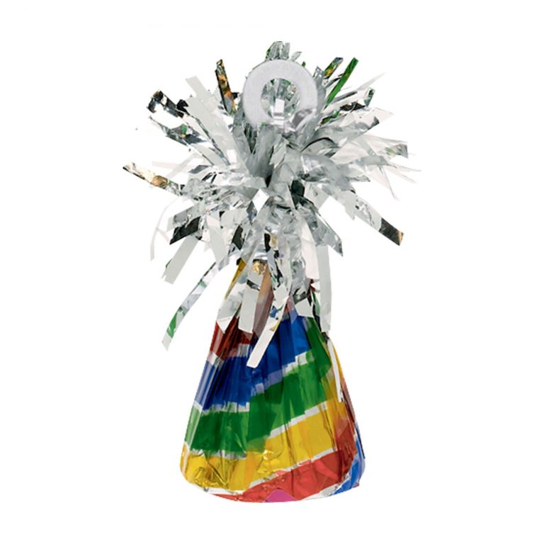 Rainbow Foil Balloon Weight, 6oz