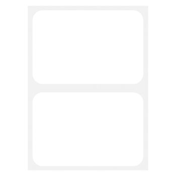 Plain White Name Tags 100ct