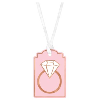 Blush & Rose Gold Diamond Ring Gift Tags