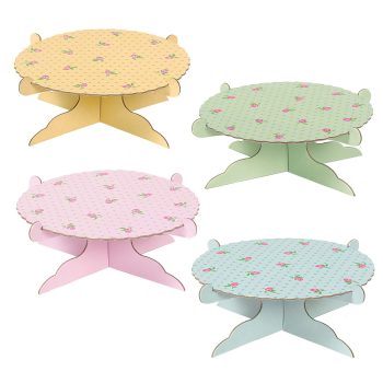 SALE - Tea Party Mini Cake Stands 4ct