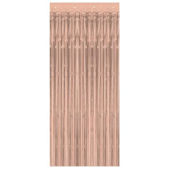 Rose Gold Door Curtain, 3ft x 8ft