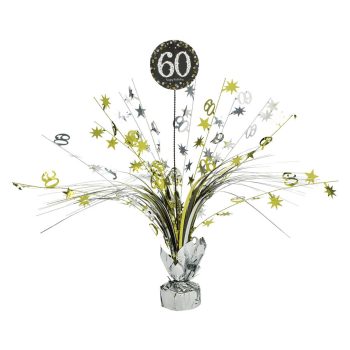 60th birthday party decoration centerpiece.