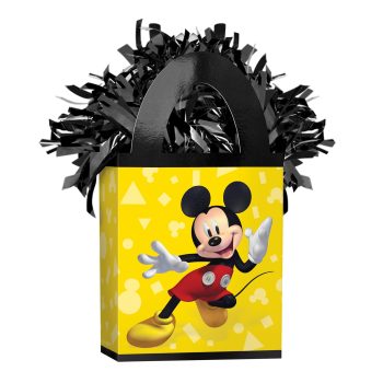 Yellow gift bag with cartoon character design.