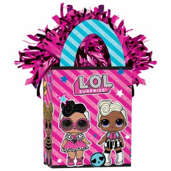 LOL Surprise gift bag with dolls illustration.