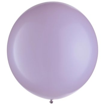 A single lavender balloon with a smooth surface and tied end.
