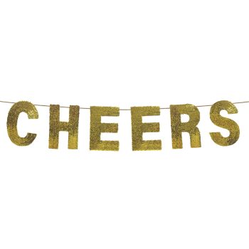 Cheers Sequin Banner