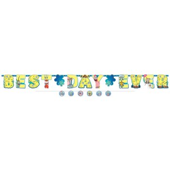 Colorful "Best Day Ever" banner illustration.