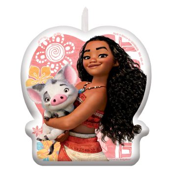 Girl hugging piglet with heart background.
