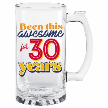 Mug with "Been awesome for 30 years" text.