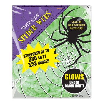 Green Polyester Spider Webs