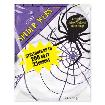 Giant White Polyester Spider Webs