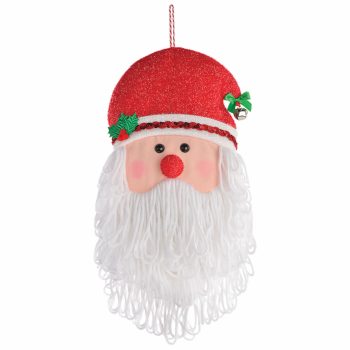 Santa Head Plush Door Hanger