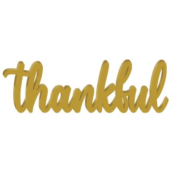 Thankful in cursive gold lettering.
