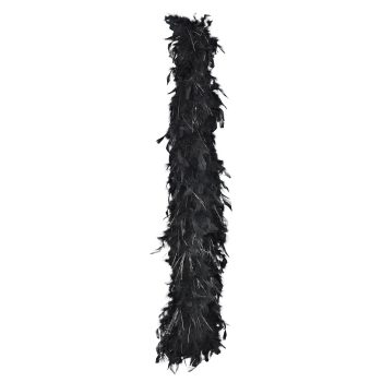 Black Tinsel Boa