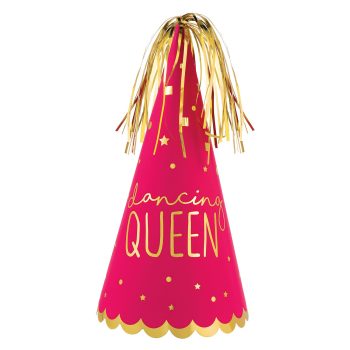 Dancing Queen Cone Hat - Pink