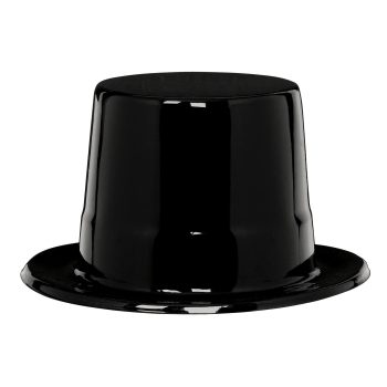 Black Plastic Top Hat