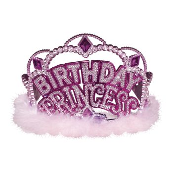 Pink and purple "Birthday Princess" tiara.
