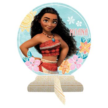 Moana character with floral background and name.