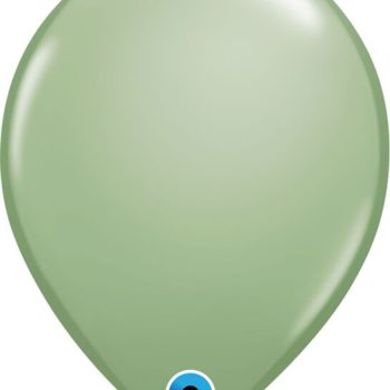 A shiny, light green balloon with a smooth surface.