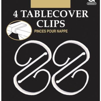 Package of four tablecover clips.