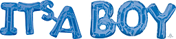 'A BO' in blue, textured letters