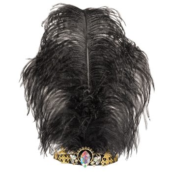 Vintage Jeweled Feather Tiara