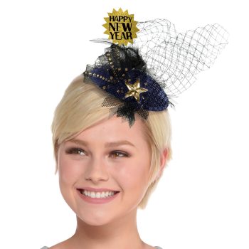 Midnight Happy NY Clip-On Couture Hat
