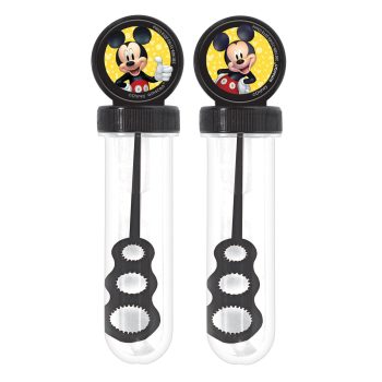Mickey Mouse bubble wands with black caps.