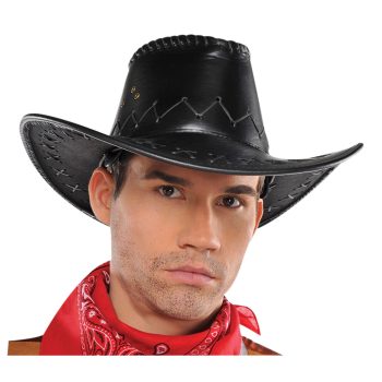 Black Leather Hat