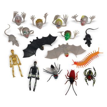 Halloween Creepy Crawly Plastic Super Mega Mix Favors 100ct