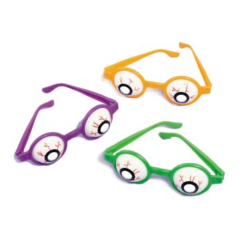 Halloween Plastic Eyeball Glasses 6ct