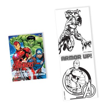 Avengers coloring book and stickers.